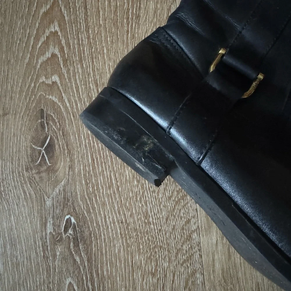 Lauren Ralph Lauren Black Tall‎ Knee High Boots Black Size 8